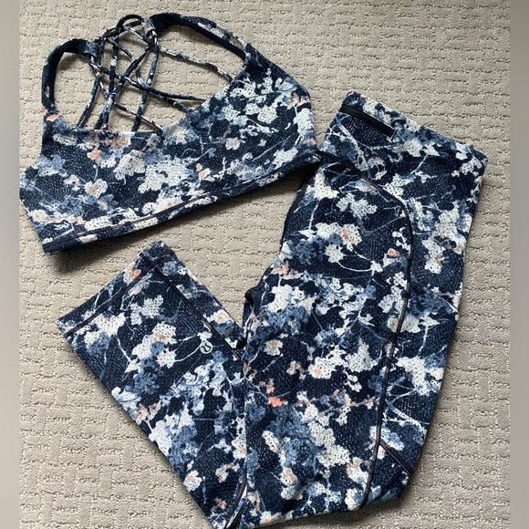 lululemon athletica Pants - Fast & Free legging 19” crop with pockets size 6